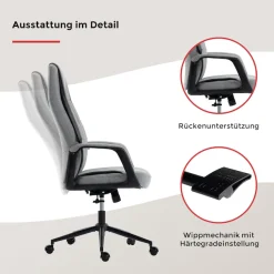 Duo Collection Chefsessel »Arjen« () 1 Stk.Hochwertiger Filzstoffbezug