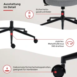Duo Collection Chefsessel »Arjen« () 1 Stk.Hochwertiger Filzstoffbezug