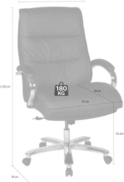 Duo Collection Chefsessel »Chefsessel Federico 180 kg« () Federkern, bis 180 kg