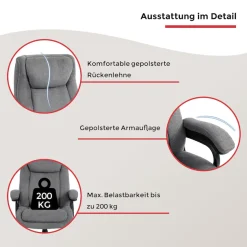 Duo Collection Chefsessel »Ivo 200 kg« () 1 Stk.bis zu 200 kg belastbar, besonders robust