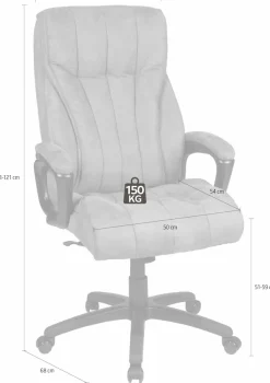 Duo Collection Chefsessel »John XXL« () mit gepolsterten Armlehnen