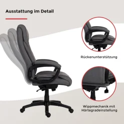 Duo Collection Chefsessel »John XXL« () mit gepolsterten Armlehnen