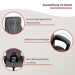 Duo Collection Chefsessel »John XXL« () mit gepolsterten Armlehnen