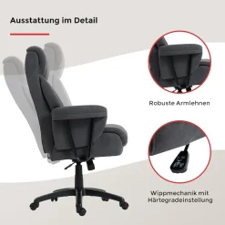 Duo Collection Chefsessel »Mauro XXL« () Belastbarkeit bis zu 150 kg