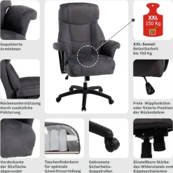 Duo Collection Chefsessel »Mauro XXL« () Belastbarkeit bis zu 150 kg