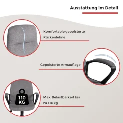 Duo Collection Chefsessel »Merlin« () Schreibtischstuhl, mit gepolsterten Armlehnen
