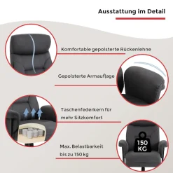 Duo Collection Chefsessel »Tiago XXL« () Belastbarkeit bis zu 150 kg, Taschenfederkern im Sitz