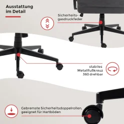 Duo Collection Chefsessel »Tiago XXL« () Belastbarkeit bis zu 150 kg, Taschenfederkern im Sitz