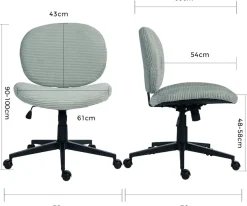 Duo Collection Drehstuhl »Tilo« () 1 Stk.Sitzhöhenverstellung, Wippmechanik, Sicherheitsdoppelrollen