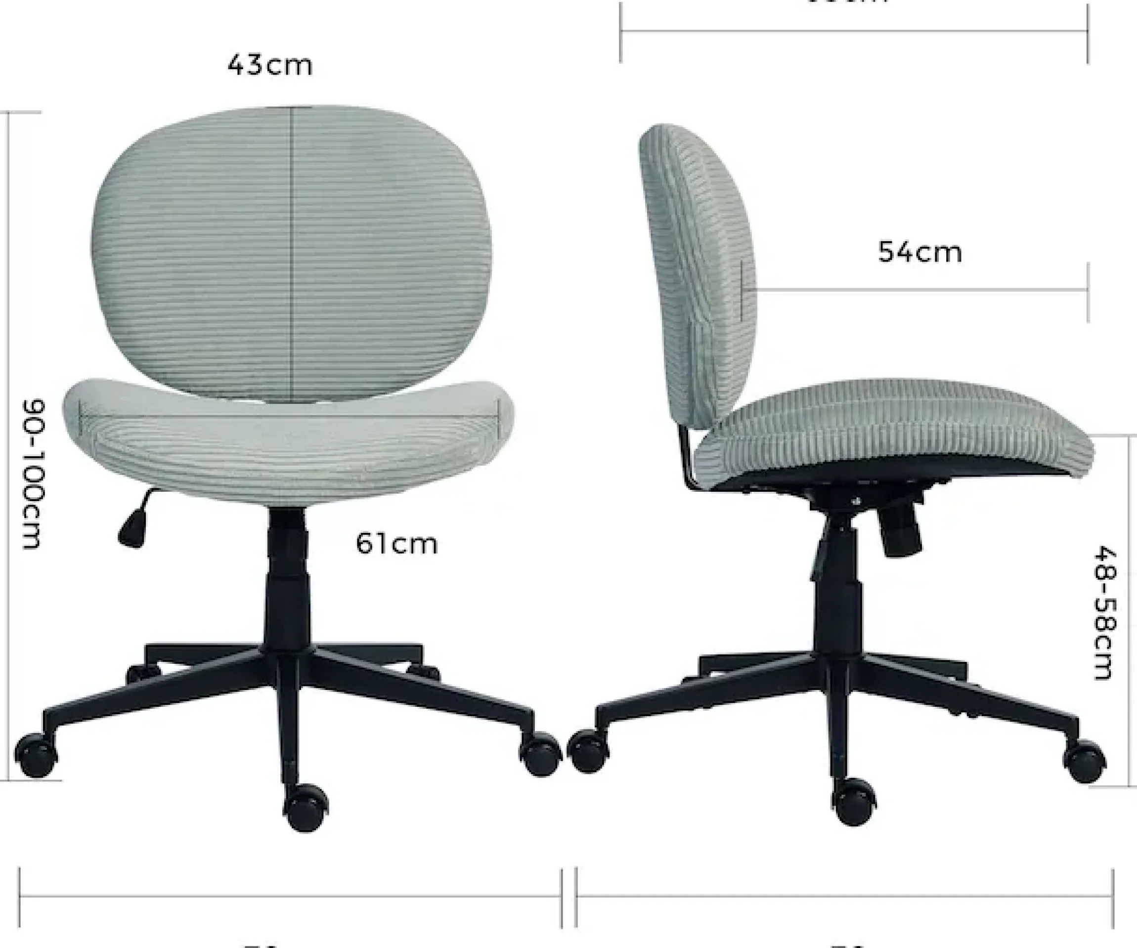 Duo Collection Drehstuhl »Tilo« () 1 Stk.Sitzhöhenverstellung, Wippmechanik, Sicherheitsdoppelrollen