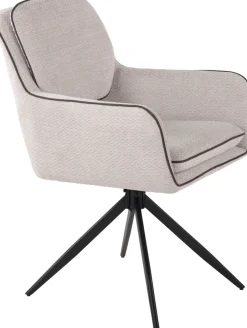 Duo Collection Essgruppe »Emira und Esra« Set, Besteht aus einem Tisch und 4 Stühlen, 5 Stk. tlg. massives Metallgestell, Stühle drehbar