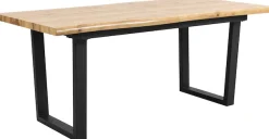 Duo Collection Esstisch »Ausziehtisch« 1 Stk. tlg. 1,80m - 2,20m, Baumkantenoptik, massives Kufengestell