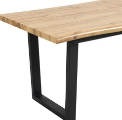 Duo Collection Esstisch »Ausziehtisch« 1 Stk. tlg. 1,80m - 2,20m, Baumkantenoptik, massives Kufengestell