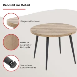 Duo Collection Esstisch »Marla Tisch« Massives Metallgestell, Belastbarkeit bis 100 kg