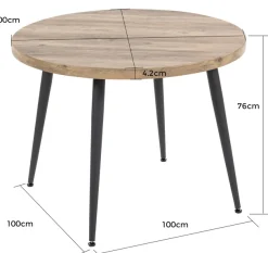 Duo Collection Esstisch »Marla Tisch« Massives Metallgestell, Belastbarkeit bis 100 kg