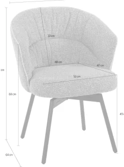 Duo Collection Esszimmerstuhl »Meja XXL« (Set) 2 Stk.Taschenfederkern, bis zu 150 kg belastbar