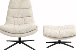 Duo Collection Relaxsessel »Porto« 360° drehbar, doppelte Polsterung, mit Hocker, bis 115 kg belastbar