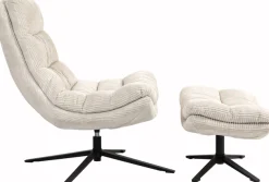 Duo Collection Relaxsessel »Porto« 360° drehbar, doppelte Polsterung, mit Hocker, bis 115 kg belastbar