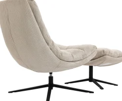 Duo Collection Relaxsessel »Porto« 360° drehbar, doppelte Polsterung, mit Hocker, bis 115 kg belastbar