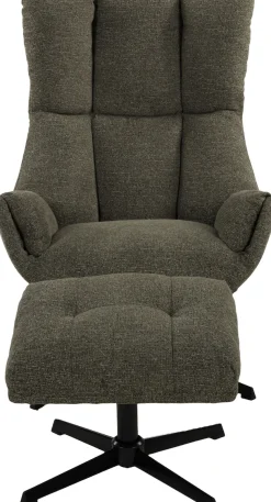 Duo Collection Relaxsessel »Pruna« 360° drehbar mit Rückholfunktion, Wippmechanik, inkl. Hocker
