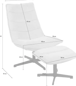 Duo Collection Relaxsessel »Relaxsessel Aveiro mit Hocker« 2 Stk. tlg.
