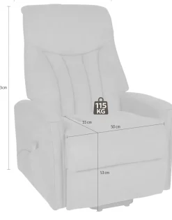Duo Collection TV-Sessel »Bonnyville 2 mit 2 Motoren, elektrischer Aufstehhilfe« Relaxfunktion und Taschenfederkern mit Stahlwellenunterfederung