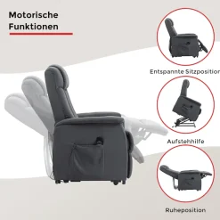 Duo Collection TV-Sessel »Delphi mit elektrischer Aufstehhilfe« Relaxfunktion und Taschenfederkern mit Stahlwellenunterfederung