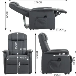 Duo Collection TV-Sessel »Delphi mit elektrischer Aufstehhilfe« Relaxfunktion und Taschenfederkern mit Stahlwellenunterfederung
