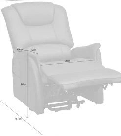Duo Collection TV-Sessel »Messina XXL bis 150 kg belastbar, mit elektrischer Aufstehhilfe« Relaxfunktion und Taschenfederkern mit Stahlwellenunterfederung