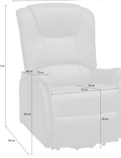 Duo Collection TV-Sessel »Messina XXL bis 150 kg belastbar, mit elektrischer Aufstehhilfe« Relaxfunktion und Taschenfederkern mit Stahlwellenunterfederung