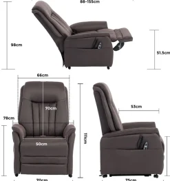 Duo Collection TV-Sessel »Siena mit elektrischer Aufstehhilfe« Relaxfunktion und Taschenfederkern mit Stahlwellenunterfederung