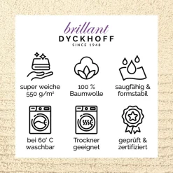 Dyckhoff Handtücher »Handtuch-Set BRILLANT 2-tlg., Baumwolle, 50x100 cm« Baumwolle