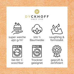 Dyckhoff Handtücher »Pure Natural Uni« BIO Baumwolle, GOTS