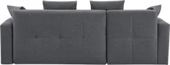 Ecksofa »KILLAM, 217 cm, L-Form, mit Schlaffunktion u. Bettkasten« Recamiere rechts / links montierbar, in Cord und Webstoff