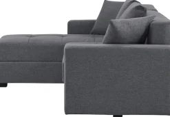 Ecksofa »KILLAM, 217 cm, L-Form, mit Schlaffunktion u. Bettkasten« Recamiere rechts / links montierbar, in Cord und Webstoff
