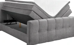 ED EXCITING DESIGN Boxspringbett »Tolfa mit Komforteinstiegshöhe von 73cm« erhältlich in 180x200cm, inkl. Bettkasten und 7cm Visco-Topper