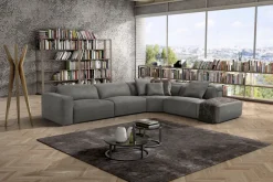 Egoitaliano Ecksofa »Beverly, extravangantes Designsofa mit erstklassigem Sitzkomfort« wahlweise mit elektrischer Relaxfunktion, Kopfteilverstellung