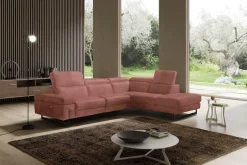 Egoitaliano Ecksofa »Candice, elegant, edel und bequem, erstklassiger Sitzkomfort, L-Form« inkl. 2 elektrischer Relaxfunktionen, Bedienung über Taste an Armlehne