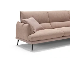 Egoitaliano Ecksofa »FUNNY, hochwertiges & aktuelles Design, bequeme Rückenlehne, L-Form« toller Sitzkomfort, hochwertiger Strukturmix-Bezug, Breite 265cm