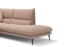 Egoitaliano Ecksofa »FUNNY, hochwertiges & aktuelles Design, bequeme Rückenlehne, L-Form« toller Sitzkomfort, hochwertiger Strukturmix-Bezug, Breite 265cm