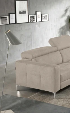 Egoitaliano Ecksofa »Matt, hoher Sitzkomfort und aufwendige Detailverarbeitung, L-Form« mit Ottomane, inkl. verstellbarer Kopfteile zum Relaxen