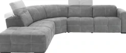 Egoitaliano Ecksofa »Sauvanne, Designsofa der Extraklasse, elegant und bequem, L-Form« wahlweise mit elektrischer Relaxfunktion, Kopfteilverstellung