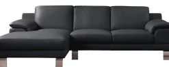 Egoitaliano Ecksofa »Shakira, Design & Sitzkomfort auf hohem Niveau, Breite 236cm, L-Form« mit Recamiere, L-Form, edle Füße