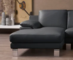 Egoitaliano Ecksofa »Shakira, Design & Sitzkomfort auf hohem Niveau, Breite 236cm, L-Form« mit Recamiere, L-Form, edle Füße