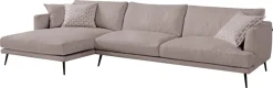 Egoitaliano Ecksofa »Sophia, Designsofa mit extrakomfortablem Sitzkomfort, Breite 274cm« mit Daunenfederung, L-Form