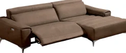 Egoitaliano Ecksofa »Suzette, Designsofa mithohem Sitzkomfort« mit Recamiere, inkl. 1 elektronischen Relaxfunktion, L-Form