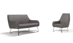 Egoitaliano Polstergarnitur »Namy, Designobjekt mit hohem Sitzkomfort und toller Detailverarbeitung« Set aus 2-Sitzer und Sessel, edles Metallgestell