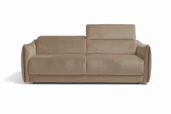 Egoitaliano Schlafsofa »FOX, Made in Italy-Designsofa mit Dauerschlaffunktion,Breite 216 cm« Bettsofa, Luxus-Microfaser mit verstellbaren Kopfstützen