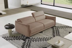 Egoitaliano Schlafsofa »FOX, Made in Italy-Designsofa mit Dauerschlaffunktion,Breite 216 cm« Bettsofa, Luxus-Microfaser mit verstellbaren Kopfstützen