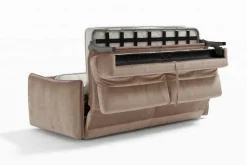 Egoitaliano Schlafsofa »FOX, Made in Italy-Designsofa mit Dauerschlaffunktion,Breite 216 cm« Bettsofa, Luxus-Microfaser mit verstellbaren Kopfstützen